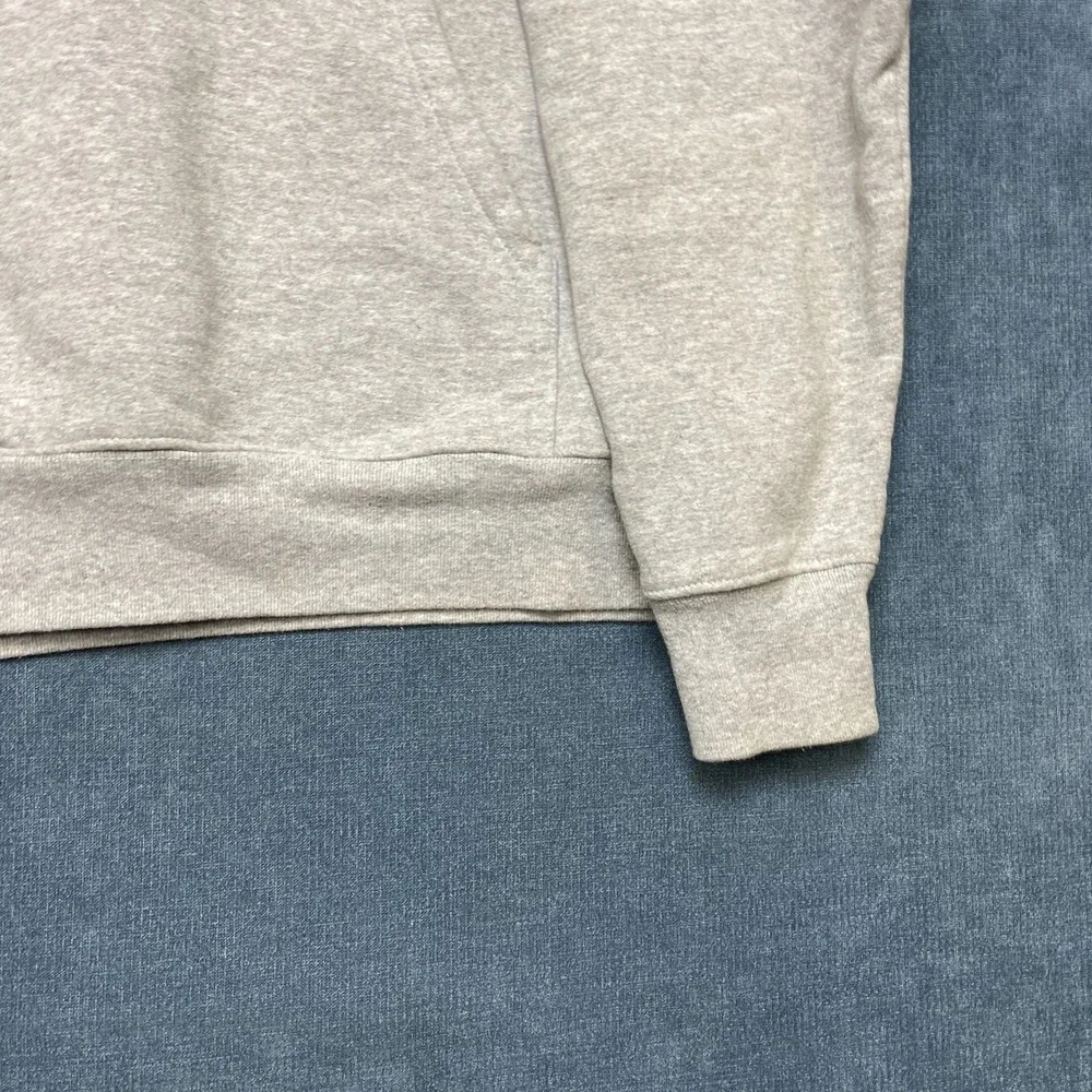 The North Face Hoodie Mens Medium Heather Gray Fleece Lined Kangaroo Pockets